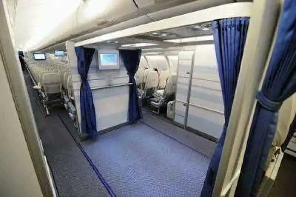Photos: Saudi Airlines replace seat spaces on their planes with mosque
